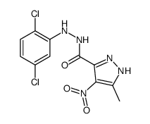 N'-(2,5-dichlorophenyl)-5-methyl-4-nitro-1H-pyrazole-3-carbohydrazide结构式