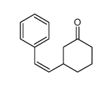 3-(2-phenylethenyl)cyclohexan-1-one结构式