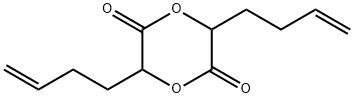 1,4-Dioxane-2,5-dione,3,6-di-3-butenyl- (9CI)结构式