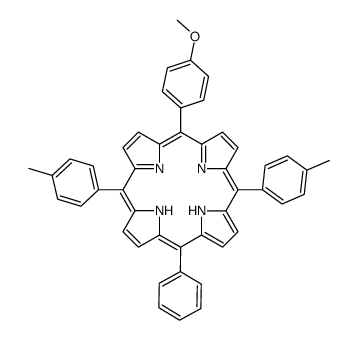 15-(4-methoxyphenyl)-10,20-bis(4-methylphenyl)-5-phenyl-21,22-dihydroporphyrin Structure