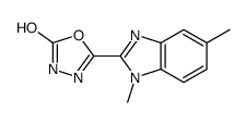 5-(1,5-dimethylbenzimidazol-2-yl)-3H-1,3,4-oxadiazol-2-one Structure