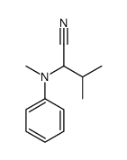 3-methyl-2-(N-methylanilino)butanenitrile结构式