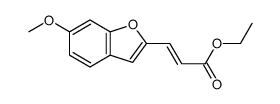 ethyl 3-(6-methoxy-1-benzofuran-2-yl)prop-2-enoate Structure