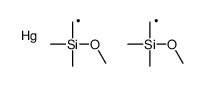 bis[[methoxy(dimethyl)silyl]methyl]mercury结构式