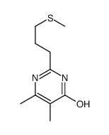 5,6-dimethyl-2-(3-methylsulfanylpropyl)-1H-pyrimidin-4-one Structure