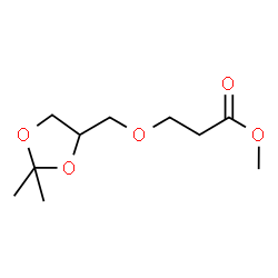 3-(2,2-DIMETHYL-[1,3]DIOXOLAN-4-YLMETHOXY)-PROPIONIC ACID METHYL ESTER structure