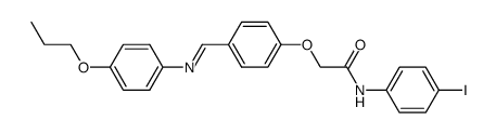 N-(4-Iodo-phenyl)-2-(4-{[(E)-4-propoxy-phenylimino]-methyl}-phenoxy)-acetamide结构式