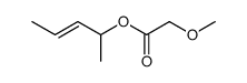 (E)-pent-3-en-2-ol methoxyacetate结构式