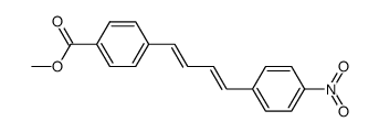 1-(4-carbomethoxyphenyl)-4-(4-nitrophenyl)-1,3-butadiene Structure