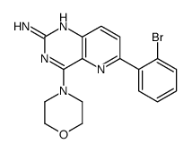 6-(2-bromophenyl)-4-morpholin-4-ylpyrido[3,2-d]pyrimidin-2-amine结构式