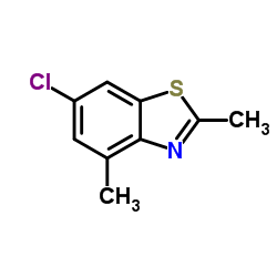 Benzothiazole, 6-chloro-2,4-dimethyl- (7CI,9CI) Structure