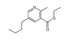 ethyl 5-butyl-2-methylpyridine-3-carboxylate Structure