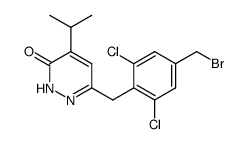 6-(4-(bromomethyl)-2,6-dichlorobenzyl)-4-isopropylpyridazin-3(2H)-one Structure