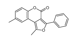 1,8-dimethyl-3-phenylfuro[3,4-c]chromen-4-one结构式