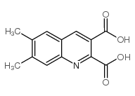 6,7-Dimethylquinoline-2,3-dicarboxylic acid structure