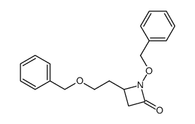 4-(2-(benzyloxy)ethyl)-N-(benzyloxy)-2-azetidinone Structure