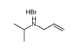 N-(2-propenyl)-1-methylethanamine hydrobromide结构式