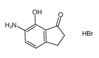 6-amino-7-hydroxyindan-1-one hydrobromide Structure