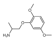 β-(2,5-dimethoxy-phenoxy)-isopropylamine结构式