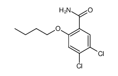 2-butoxy-4,5-dichloro-benzoic acid amide Structure