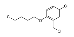 (4-chloro-butyl)-(4-chloro-2-chloromethyl-phenyl)-ether Structure