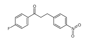 1-(4-fluoro-phenyl)-3-(4-nitro-phenyl)-propan-1-one结构式