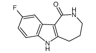 9-fluoro-3,4,5,6-tetrahydro-2H-azepino[4,3-b]indol-1-one Structure