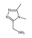 (4,5-二甲基-4H-1,2,4-噻唑-3-基)甲胺结构式