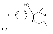 (2R,3R)-2-(4-fluorophenyl)-3,5,5-trimethylmorpholin-2-ol,hydrochloride结构式