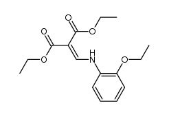 2-[(2-ethoxyphenylamino)methylene]malonic acid diethyl ester结构式