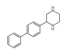 2-(4-PHENYLPHENYL)PIPERAZINE Structure