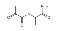 N-(1-amino-1-oxopropan-2-yl)-2-oxopropanamide结构式