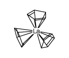 tris(η(5)-cyclopentadienyl)lanthanum(III) Structure