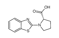 (2S)-1-(1,3-benzothiazol-2-yl)pyrrolidine-2-carboxylic acid Structure