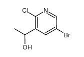 1-(5-bromo-2-chloropyridin-3-yl)ethanol Structure