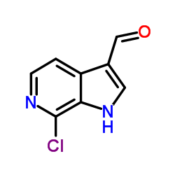 7-Chloro-6-azaindole-3-carboxylaldehyde structure