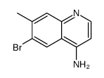 4-Amino-6-bromo-7-methylquinoline结构式