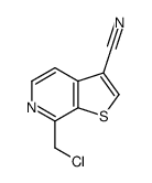 Thieno[2,3-c]pyridine-3-carbonitrile, 7-(chloromethyl)- (9CI)结构式