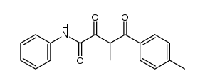 N-phenyl-3-methyl-4-p-tolyl-2,4-dioxobutyramide结构式