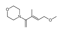 4-(5-methoxy-3-methylpenta-1,3-dien-2-yl)morpholine Structure