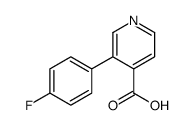 3-(4-氟苯基)异烟酸结构式