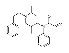 N-[2,5-dimethyl-1-(2-phenylethyl)piperidin-4-yl]-2-methyl-N-phenylprop-2-enamide Structure