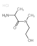 2-Amino-N-(2-hydroxyethyl)-N-methylpropanamide hydrochloride结构式