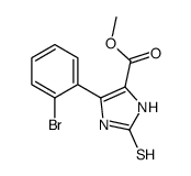 Methyl 5-(2-bromophenyl)-2-thioxo-2,3-dihydro-1H-imidazole-4-carb oxylate结构式