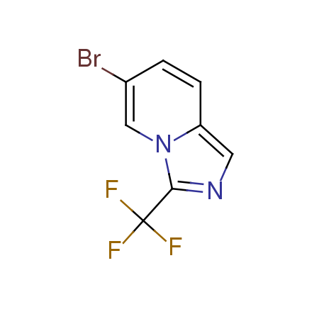 6-bromo-3-(trifluoromethyl)imidazo[1,5-a]pyridine结构式