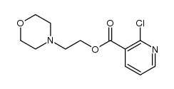 2-chloronicotinic acid (2-morpholinoethyl) ester Structure