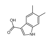 5,6-Dimethyl-1H-indole-3-carboxylic acid结构式