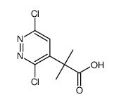 2-(3,6-dichloropyridazin-4-yl)-2-methylpropionic acid Structure