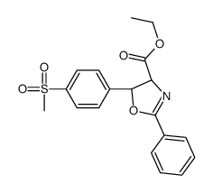 (4R-5R)-4,5-Dihydro-5-[4-(methylsulfonyl)phenyl]-2-phenyl-4-oxazolecarboxylic Acid Ethyl Ester structure