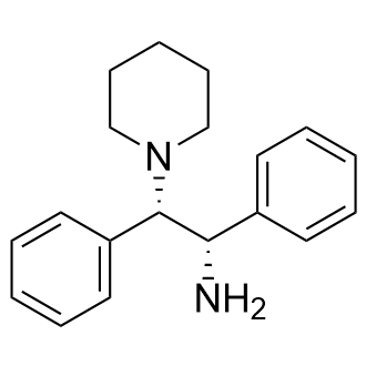 (αS,βS)-α,β-二苯基-1-哌啶乙胺结构式